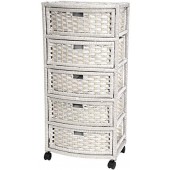 Oriental Furniture 37" Natural Fiber Chest of Drawers 